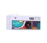 UPALDHOU Mini Digital Camera, 0.96 Inch Color Screen Retro Camera with Built in Flash and Neck Strap, for Daily Life Recording and Travel Snapshot (White)