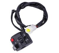 UPALDHOU Motorcycle 7/8in Handlebar Switch Durable Horn Button Headlight Controller for Most Motorcycles with Plug and Play Installation for Easy Use