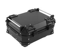 UPALDHOU Motorcycle Top Case, Motorcycle Luggage Box with Removable Base and Liner 28L Large Capacity Shockproof (Black)