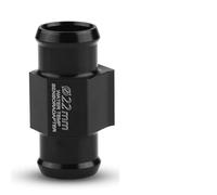 UPALDHOU Motorcycle Water Temperature Sensor Adapter 18mm 22mm Hose Joint | CNC Aluminum Alloy, Anodized Black, Durable Heat Conduction, Universal Fit for Most Cooling Water Pipes, Includes 2