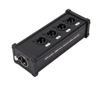UPALDHOU Multi Network XLR Cable Breakout, 4 Channel 3 Pin Over RJ45 Ethercon Extender Sound Transmitter Equipment for Stage Sound Lighting, Gear Components, Gear Parts,