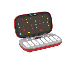 UPALDHOU Music Games Portable Electronic Keyboard Mini Digital Piano with 7 Rhythms for Hand Speed Practice Parent Child Interaction Travel Entertainment ABS Material 6.1 X 3.7 X 1.8 Inches (Red)