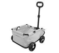 UPALDHOU Pet Stroller with 45 Degree Angled Front Entrance, Comfortable Handle and Belt, Includes Storage Bag, Durable Wheeled Cat Carrier for Pet Outings (Gray)