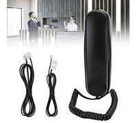 UPALDHOU Phone Suspended in English, Practical for Old and Disabled, Double Magnetic Sound, Black