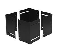 UPALDHOU Pillar Guard Adjustable Iron Mailbox Post Cover 4.92x3.39in Universal Sleeve for Deck Railing Fences Easy Install Impact Resistant