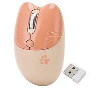 UPALDHOU Portable Still Make in -Maus -Maus 2.4GHz BT5.1 Adjustable DPI for Office Girls, ABS Material (Milk Tea Color)