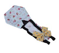 UPALDHOU Poultry Breathable Diaper for Chicken Duck Goose, Lovely Bow Tie Clothes Nappy for Pet, Reusable Indoor Clean Diapers for Poultry (L Blue)