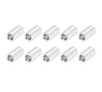 UPALDHOU Premium Aluminum Alloy Spacer Round Unthreaded Support for Structural Support and Mounting Applications 10PCS 6mm Diameter (Length 12mm)