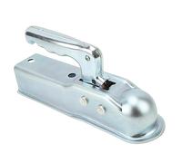 UPALDHOU Premium and Strong Trailer Coupler with 50mm Hitch Ball Head, Square Channel, 3500 Lb Load Capacity, Forged Steel, Galvanized, Easy to Use, Long-lasting for 50mm Square Tube,