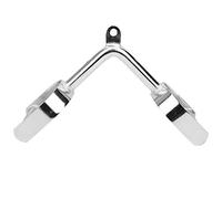 UPALDHOU Pull Down Exercise Handle V Shaped Cable Machine Bar Handle Attachments Balanced V-shape Design Universal Cable Compatibility Non-slip Textured Grip with Chrome Coated Steel for