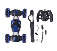 UPALDHOU RC Stunt Car, Funny 1200MAH with Lights Music, Rotating RC Crawler for Present, Mini Stunt Vehicle Toy for Kids (Blue)