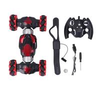 UPALDHOU RC Stunt Car, Funny 1200MAH with Lights Music, Rotating RC Crawler for Present, Mini Stunt Vehicle Toy for Kids (Red)