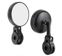 UPALDHOU Rearview Mirrors, CNC Aluminum Handlebar Anti Glare Blue Glass,Large Rear View Mirror Extension with Mount for Car