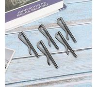 UPALDHOU Rustproof Wallet Money Clamp/Holder, 5Pcs Spring Cash Clamp/Holder for 75mm Money, Bronze for Unisex (Black)