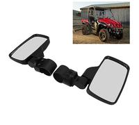 UPALDHOU Side Rear View Mirror Pair ABS Glass Wing Mirror Adjustable Large View for 1.75in 2in Roll Cage UTV ATV for Maverick Mule Off Road Driving