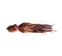 UPALDHOU Simulation Squid Jig Luminous Jig Hooks Lifelike Soft Squid with Big Eyes Attractive Lure Stainless Steel Hooks Thick Tentacles for Saltwater Ocean Fishing