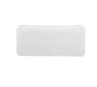 UPALDHOU Storage Box of Portable Game Cards Pp for Dust for The Playing Card for Transparent Travel Trips Small Size Suitable for Spielle Lovers (Four Card Box Transparent White)