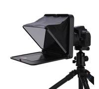 UPALDHOU TC7 Foldable Portable Teleprompter with Remote Control, Suitable for Online Teaching Teleprompter, Black Plastic Material