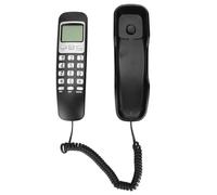 UPALDHOU Telephone of the Small Cable Accessories Network with Palm Cell for Hotel, LCD Screen REDIAC Simple Operation for Older People and ABS Red Material (Black)