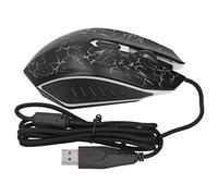 UPALDHOU Ultra -creation Illuminates the 4000DPI USB -colored Wired Game Mouse for Precision Control and Long Play Sessions (Black)
