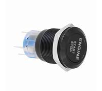 UPALDHOU Universal 12V Starter Engine for a Button, Durable Metal Material to Activate Car Ignition, Direct Exchange (Black zinc aluminum alloy)