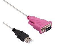 UPALDHOU USB 2.0 to RS232 Connection Cable Serial Converter for Long-term Cable of the Long-term Male for the Post-system 1.5 M Silver Barcode Scanner