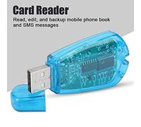 UPALDHOU USB -SIM READER COMPACT BACK FOR THE ANNUAL SMS Treatment of Mobile Phones FOR QQICQMM FOR Modern Mobile Phones Blue 1 Card