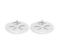 UPALDHOU Vent, 2pcs 4.92in 316 Stainless Steel Round Louvered Air Vent Cover with Side Knob Handle, for Boat Marine Cabin RV Yacht