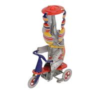 UPALDHOU Vintage Wind Up Elephant Collection Tin Toy, Tricycle Hand Made Iron Clockwork Toy for Adult Collection