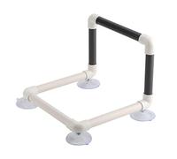 UPALDHOU Window Shower Bath Stand Portable Birds Perch Suction Cups Plastic Standing Toy for Parrots Finches Canaries Budgies Cockatiels Lovebirds Green Cheeked Conures