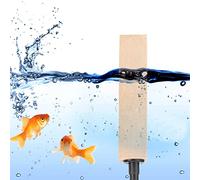 UPALDHOU Wooden Air Stone Diffuser for Aquarium Fish Tank, Wood Bubble Maker for Marine and Water, Set of 2 - Oxygenating Air Pump Accessory (L)