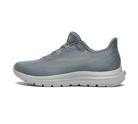 upalee Men’s Hands-Free Slip-On Sneakers with Adjustable Fit - Zero-Tie Lacing, No-Bend, No-Squeak, Cool Alternative to Wide Orthopedic Shoes, Grey, 9.5