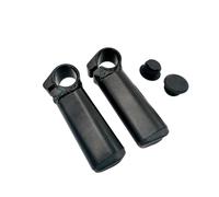 UPANBIKE Bike Bar Ends Aluminum Alloy Lock On For Mountain Bike Road Bicycle (Black)