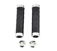 UPANBIKE Bike Grips Leather Double Lock On Fit 22.2mm Handlebar Grips for Mountain Bike Road Bicycle (One Pair)