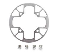 UPANBIKE Montain Bike Chainring Guard 104 BCD Aluminum Alloy Chain Ring Protector Cover for 32~34T 36~38T 40~42T Chainring Sprockets (36T-38T, Silver)