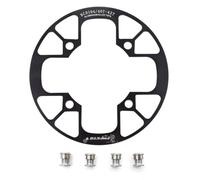UPANBIKE Montain Bike Chainring Guard 104 BCD Aluminum Alloy Chain Ring Protector Cover for 32~34T 36~38T 40~42T Chainring Sprockets (32T-34T, Black)