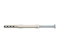 UPAT URD 10 x 80mm Frame Fixing Anchor Screw - Heavy Duty Nylon Plug & Screw for Concrete, Brick & Masonry - Window & Door Frame Fixings - (Pack of 50)