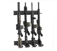 Upbci Gun Rack Wall Mount, Aluminium Alloy Gun Racks for Wall, Adjustable 4/8/12 Slot Indoor Gun Racks Securely Hold Shotguns Rifles Rack