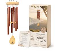 UpBlend Outdoors Wind Chimes for Outside, Gift for Mom, Deep Tone, Sympathy Gifts for Loss of Loved One, Patio Decoration, Memorial Windchimes, 28" Co