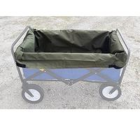UpBloom - Patent Pending Wagon Liner and Cover with Easy Unloading Handles - Heavy Duty and Waterproof Accessories for Folding Utility Carts, Portable Beach, and Wheelbarrow Styles