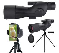 Upcheirna 25-75x60 Spotting Scope - Variable Zoom HD Telescope for Adults, Day & Night Use, Red Film Night Vision, Ideal for Bird Watching, Hunting, and Outdoor Adventures