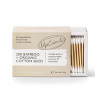 UpCircle Bamboo Cotton Buds - 200 Pieces - Biodegradable, Sustainable, Plastic-F