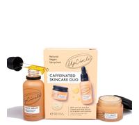 UpCircle Caffeinated Duo - Our Face Oil and Eye Cream Duo - Vitamin C, Hyaluronic Acid + Coffee Oil - Evens Skin Tone, Reduces Puffiness + Dark Circles - Vegan + Cruelty-Free