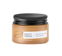 UpCircle Mini Travel Size Night Cream with Hyaluronic Acid + Niacinamide 30ml - Nourishing and Unscented for Sensitive Skin Anti-Ageing Properties - Vegan Cruelty-Free
