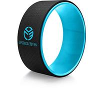 UpCircleSeven Yoga Wheel for Back Pain - Deep Tissue Massage - Yoga Back Roller Wheel for Back Pain Relief Stretching Myofascial Release Mobility (Blue 12", 12)