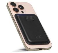 Upcommon Enclave Wallet with Pull-tab for iPhone 16/15/14/13/12 Series, MagSafe Compatible, Magnetic 3 Card Holder, Ultra Slim, Premium PU Leather (3 Card Pull-tab, Black)