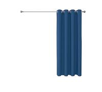Upcortinassi Fire Retardant Blackout Curtain - 1 Panel, Navy Blue Grommet Top for Small Dorm Room, SGS NFPA 701, 52x63 Inch