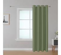 Upcortinassi Fire Retardant Curtain - 1 Panel, Sage Grommet Top for Classroom Window, SGS NFPA 701, 52x95 Inch