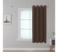 Upcortinassi Fire Retardant Curtains with NFPA 701Certificate for Classroom Brown 52 x 63 1 Panel