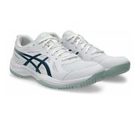 ASICS Men's Upcourt 6 Sneaker, White Tranquil Teal, 10.5 UK